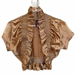 Gold Satin Bolero
